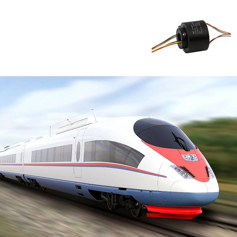 Slip ring for high speed railway inspection